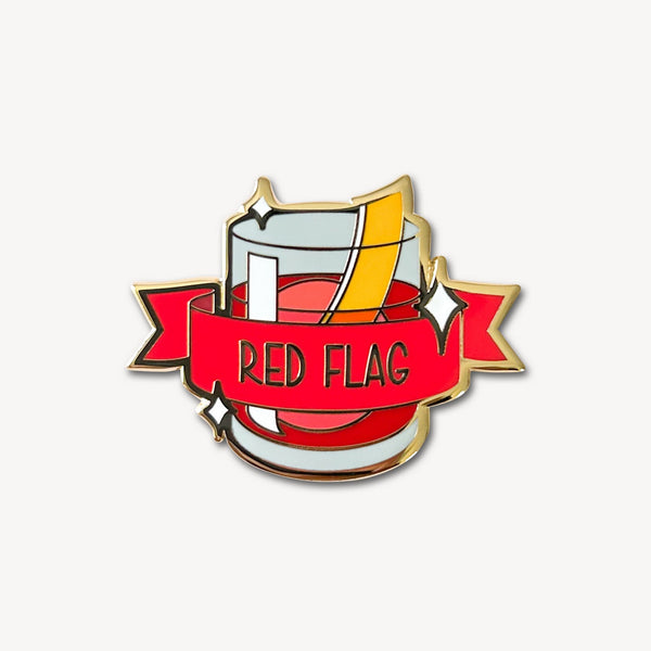 (Red Flag) Cocktail Pin