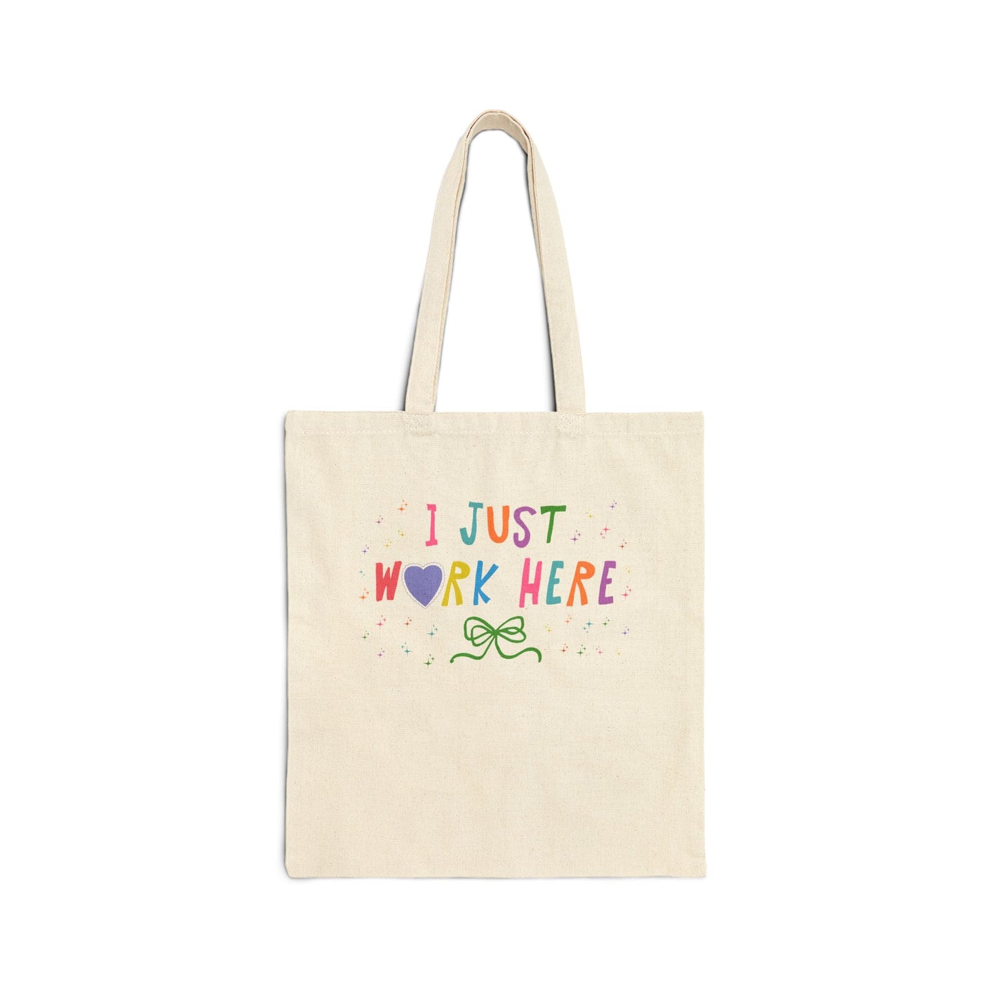 I Just Work Here Tote Bag